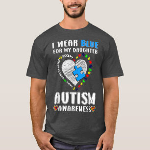 Camiseta Eu Visto Azul para a Sensibilização do Autismo Fil