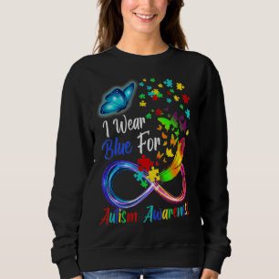 Camiseta Eu Visto Azul Para Autismo Sensibilização Borbolet