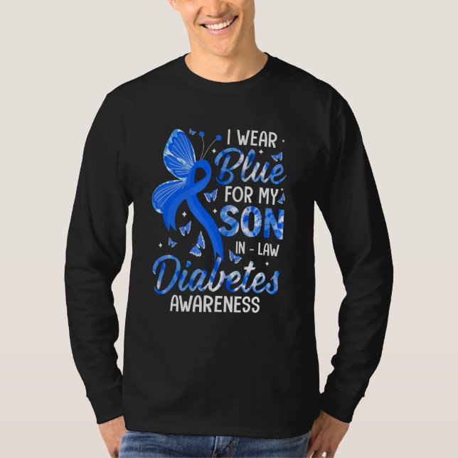 Camiseta Eu Visto Azul Para Filho Na Família De Sensibiliza (Frente)