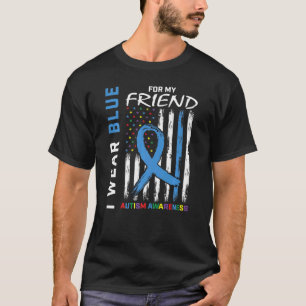 Camiseta Eu Visto Azul Para Meu Amigo Autismo Sensibilizaçã