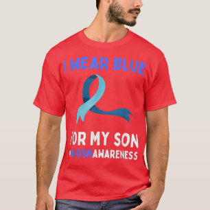 Camiseta Eu Visto Azul Para Meu Filho Autismo Quebra-cabeça
