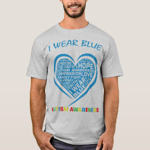 Camiseta Eu visto azul para mim mesmo, doações de consci
