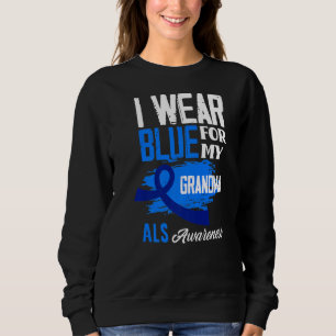 Camiseta Eu Visto Azul Para Minha Avó Apoio A Consciência