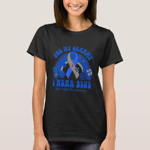 Camiseta Eu Visto Azul Para Minha Consciência Da Diabetes D