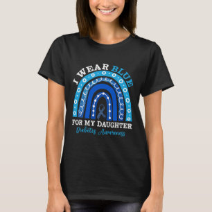 Camiseta Eu Visto Azul Para Minha Filha, Diabetes Tipo 1