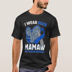 Camiseta Eu Visto Azul Para Minha Fita De Consciência Da Di