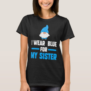 Camiseta Eu Visto Azul Para Minha Irmã Autista