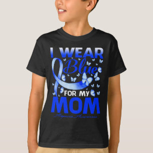 Camiseta Eu Visto Azul Para Minha Mãe Alopecia Saber Mantei