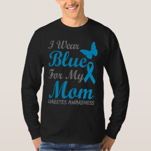 Camiseta Eu Visto Azul Para Minha Mãe, Fita De Consciência 