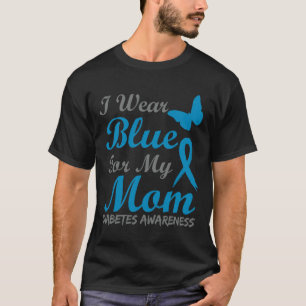 Camiseta Eu Visto Azul Para Minha Mãe, Fita De Consciência
