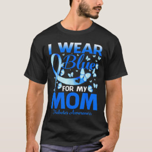 Camiseta Eu Visto Azul Para Minha Mãe Sensibilização Para A