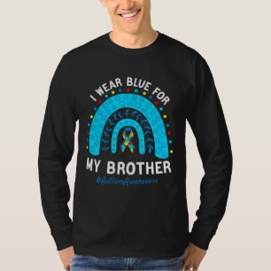 Camiseta Eu Visto Azul Para O Mês De Consciência Do Autismo
