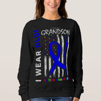 Camiseta Eu Visto Azul Para O Meu Avô Autismo Sensibilizaçã