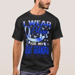 Camiseta Eu Visto Azul Para O Meu EXCELENTE GRANDPA Alopeci