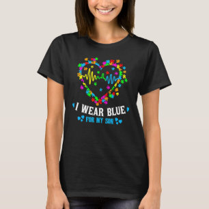 Camiseta Eu Visto Azul Para O Meu Filho Ama A Consciência D