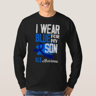 Camiseta Eu Visto Azul Para O Meu Filho Apoio À Consciência