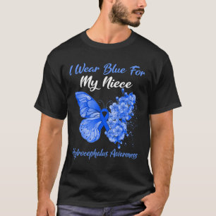 Camiseta Eu Visto Azul Para O Meu Guerreiro Da Niece Hydroc
