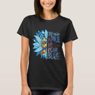Camiseta Eu Visto Azul Para O Meu Irmão Autismo Sensibiliz