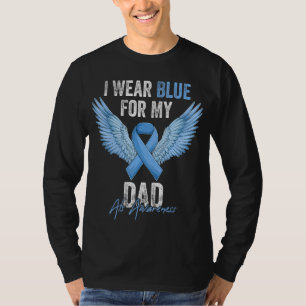 Camiseta Eu Visto Azul Para O Meu Pai Alem Sensibilização A