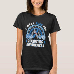 Camiseta Eu Visto Azul Para Sensibilização Para Diabetes Mê