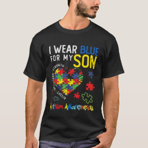Camiseta Eu Visto Azul Pelo Meu Filho Para Desordem de Cons