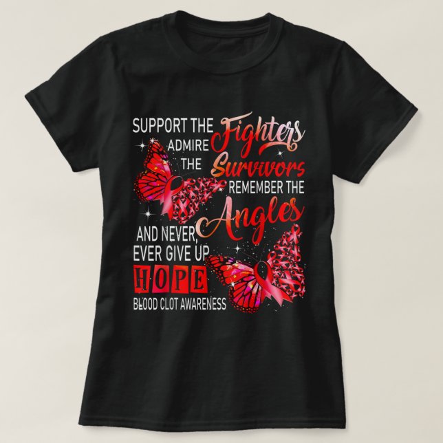 Camiseta Eu Visto Borboletas Vermelhas Moscas Sangue Sensib (Frente do Design)