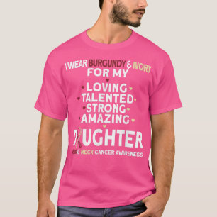 Camiseta Eu Visto Borgonha E Marfim Pela Minha Cabeça De Fi