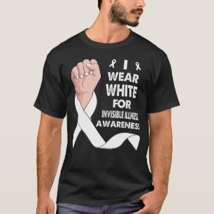 Camiseta Eu Visto Branco Para A Doença INVISÍVEL