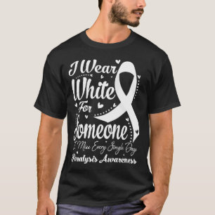 Camiseta Eu Visto Branco Para Alguém Sensibilizado