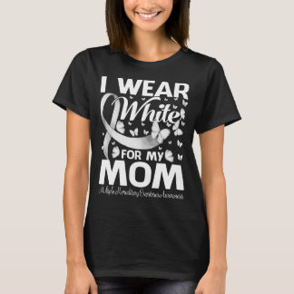 Camiseta Eu Visto Branco Para Minha Mãe Múltipla Hereditári