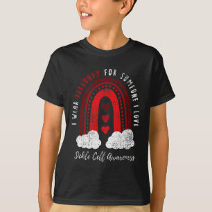 Camiseta Eu Visto Burgundy Para Alguém Que Eu Amo Célula Fa