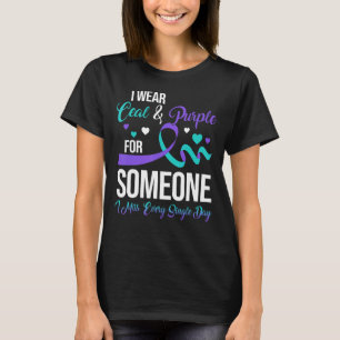 Camiseta Eu Visto Ceal E Roxo Para Alguém Que Eu Sinto Falt