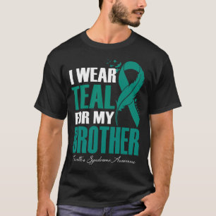 Camiseta Eu Visto chá para a síndrome de meu irmão Tourette