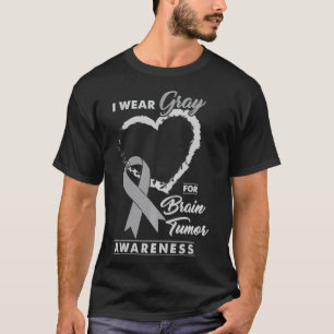 Camiseta Eu Visto Cinzas Para A Consciência Do Tumor Cerebr