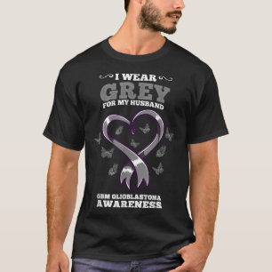 Camiseta Eu Visto Cinzas Para Meu Marido GBM Glioblastoma A