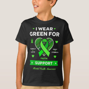 Camiseta Eu Visto Consciência Mental Verde