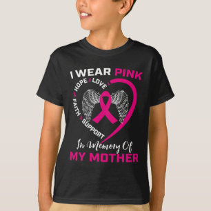 Camiseta Eu Visto Cor-De-Rosa Na Memória Da Minha Mãe A Inv