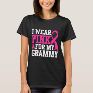 Camiseta Eu Visto Cor-De-Rosa Para A Consciência Do Cancer