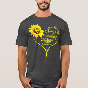 Camiseta Eu Visto Dourado para o Cancer da minha neta