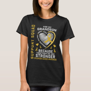 Camiseta Eu Visto Dourado Para O Cancer Do Meu Avô.
