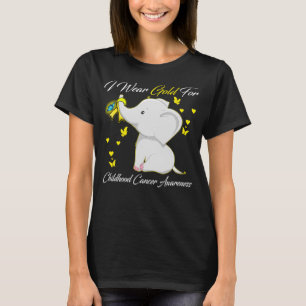 Camiseta Eu Visto Dourado Para O Mês De Consciência Do Ca