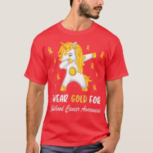 Camiseta Eu Visto Dourado Para O Ouro De Consciência Do Can