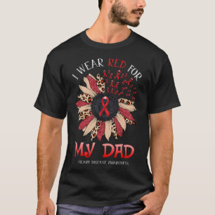 Camiseta Eu Visto Fita Vermelha Para Sensibilizar Doenças C