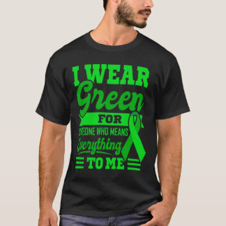 Camiseta Eu VISTO GREEN World Cancer Day Oferecer Fita Verd