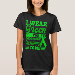 Camiseta Eu VISTO GREEN World Cancer Day Oferecer Fita Verd