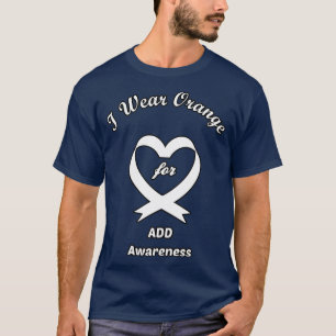 Camiseta Eu Visto Laranja Atenção Déficit Perturbação Sensi