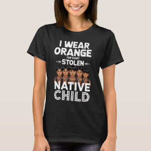 Camiseta Eu Visto Laranja Cada Criança Unity Indígenas Nati