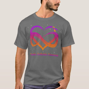 Camiseta Eu Visto Laranja Lavanda Para Artrite Psoriática