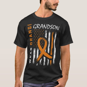 Camiseta Eu Visto Laranja Para A Consciência Da Leucemia Do