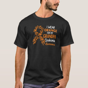 Camiseta Eu Visto Laranja Para A Consciência Da Leucemia Do